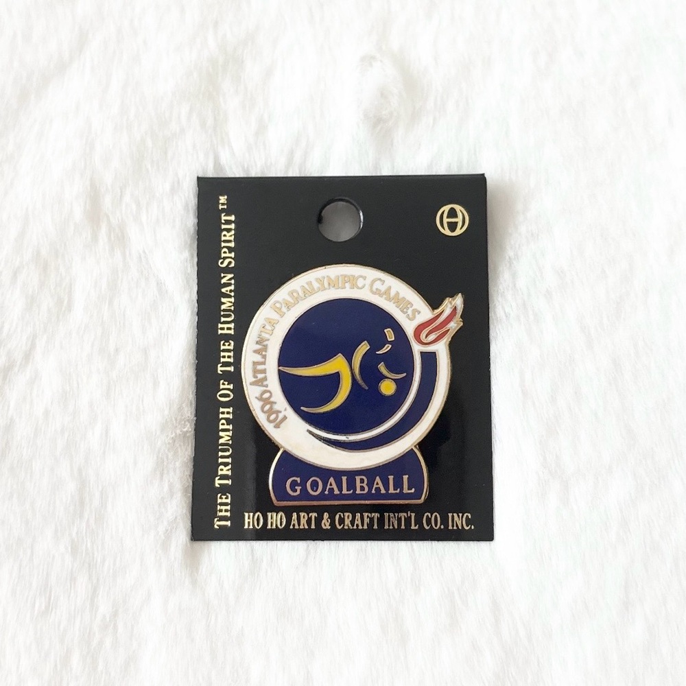 5/$15 🩷 MUST BUNDLE NWT Vintage Atlanta 1996 Paralympic Gold Goalball Pin